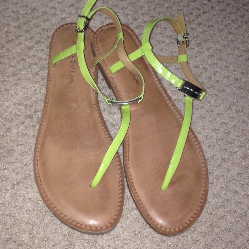 ANTONIO MELANI:green sandals